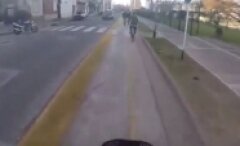 Bisiklet sürerken Arjantin'de gaspa uğradı