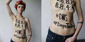 FEMEN Twitter için soyundu