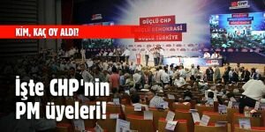 İşte CHP'nin PM üyeleri! Kim kaç oy aldı?