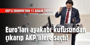 Euro'ları ayakkabı kutusundan çıkarıp AKP'lilere saçtı!