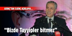 Bülent Arınç'tan ilginç açıklama: "Bizde Tayyipler bitmez"