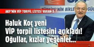 Haluk Koç AKP'nin yeni VİP torpil listesini açıkladı VARAN-3