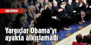 ABD'de yargıçlar Obama'nın konuşmasını ayakta alkışlamaya katılmadı