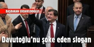 Davutoğlu’nu şoke eden slogan!
