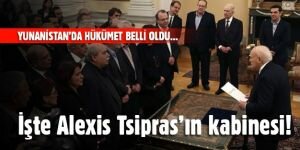 İşte Alexis Tsipras’ın kabinesi!