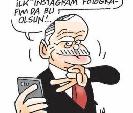 Erdoğan'ın ilk selfiesi | Hürriyet | Latif Demirci