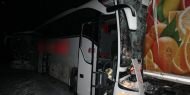 MHP otobüsü kaza yaptı