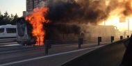 Şirinevler'de metrobüs alev alev yandı