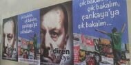 Hitler bıyıklı Erdoğan afişlerine de alındı
