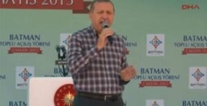 Erdoğan mitingde vatandaşı azarladı