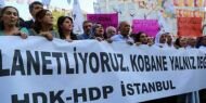 İstanbul'da Kobani protestosu