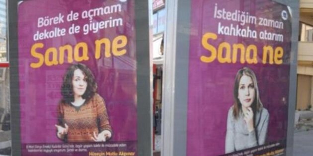 İzmir'deki afişlere destek yağdı: Sana ne?