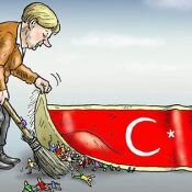 Alman karikatürist Türkiye ve Merkel'i çizdi
